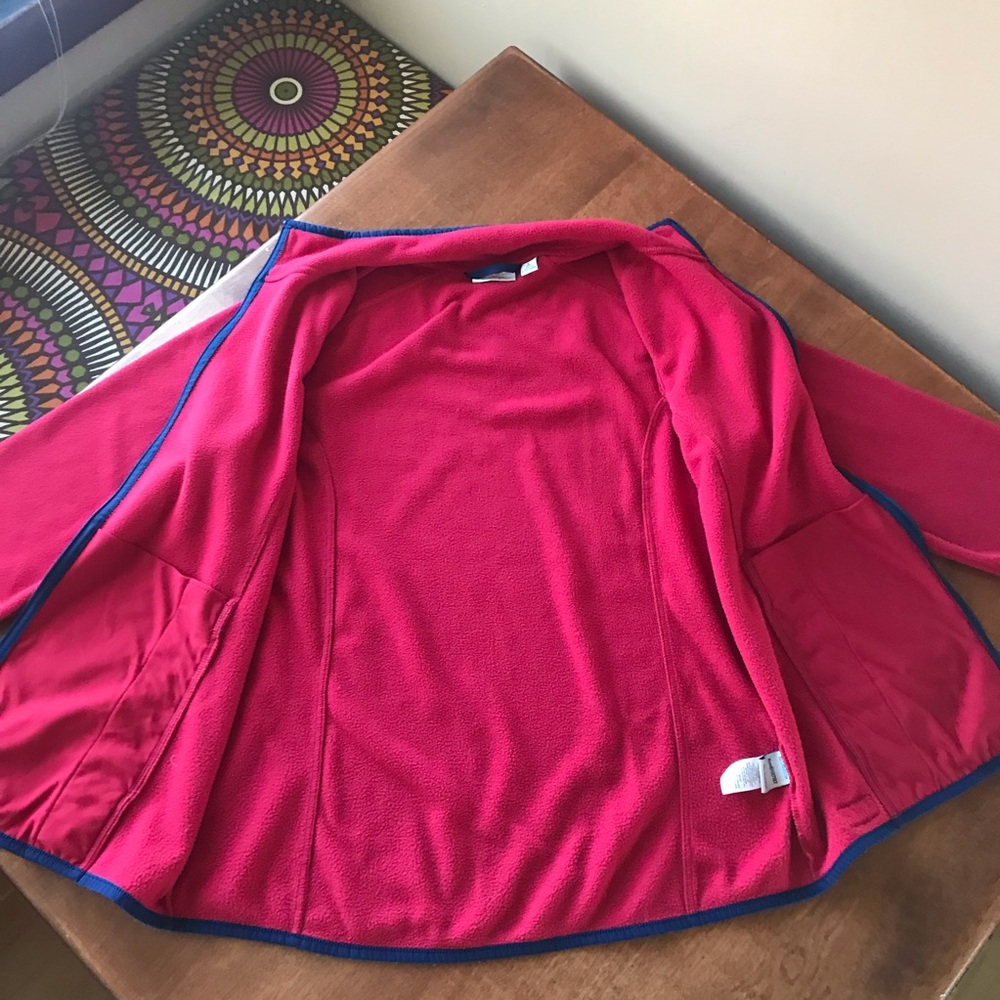 L.L. Bean Vintage Women’s Red Fleece Zip Up Jacket - Picture 4 of 7